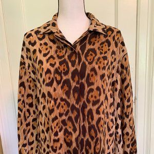 Perry Ellis 100% Silk Women's Blouse, Size 10